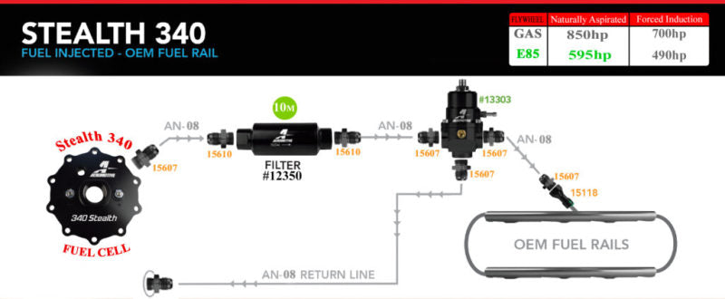 Aeromotive 20g 340 Stealth Fuel Cell Aeromotive Fuel Tanks