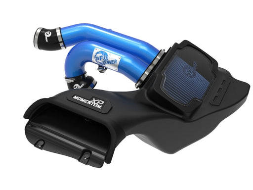 aFe 21-22 Ford F-150 Raptor V6-3.5L(tt) Momentum XP Cold Air Intake System - Blue w/ Pro 5R Filter aFe Cold Air Intakes
