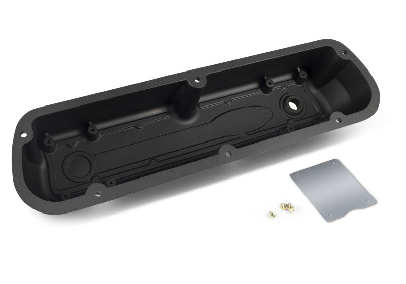 Ford Racing Logo Die-Cast Black Valve Covers Ford Racing Valve Covers
