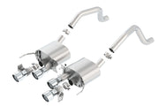Borla 15 Chevy Corvette C7 ZO6 6.2L w/o AFM w/ NPP ATAK Quad RD RL AC Tips Center Rear Exit Exhaust Borla Catback