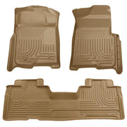 Husky Liners 09-12 Ford F-150 Super Cab WeatherBeater Combo Tan Floor Liners Husky Liners Floor Mats - Rubber