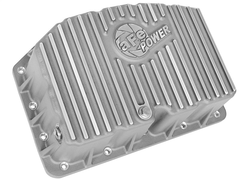 aFe Street Series Engine Oil Pan Raw w/ Machined Fins; 11-17 Ford Powerstroke V8-6.7L (td) aFe Diff Covers