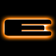 ORACLE Lighting Universal Illuminated LED Letter Badges - Matte Blk Surface Finish - E ORACLE Lighting Light Accessories and Wiring