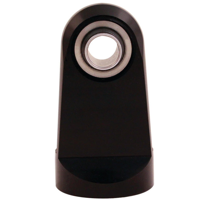 QA1 1in Extended Length Eyelet w/Bearing - 9/16-18 Thread - Black Anodized Aluminum QA1 Suspension Arms & Components