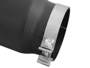 aFe Diesel Exhaust Tip Bolt On Black 5in Inlet x 6in Outlet x 12in Long aFe Catback