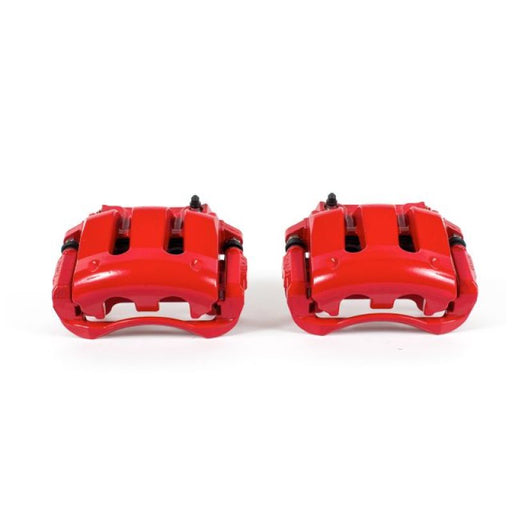 Power Stop 11-14 Ford Mustang Front Red Calipers w/Brackets - Pair PowerStop Brake Calipers - Perf