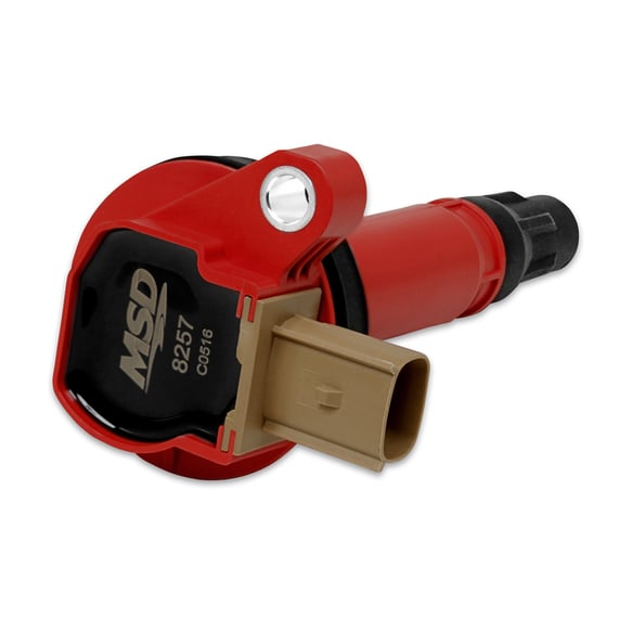 MSD Ignition Coil - Ford EcoBoost - 3.5L V6 - 3-Pin Connector - Red 8257 MSD Autoparts
