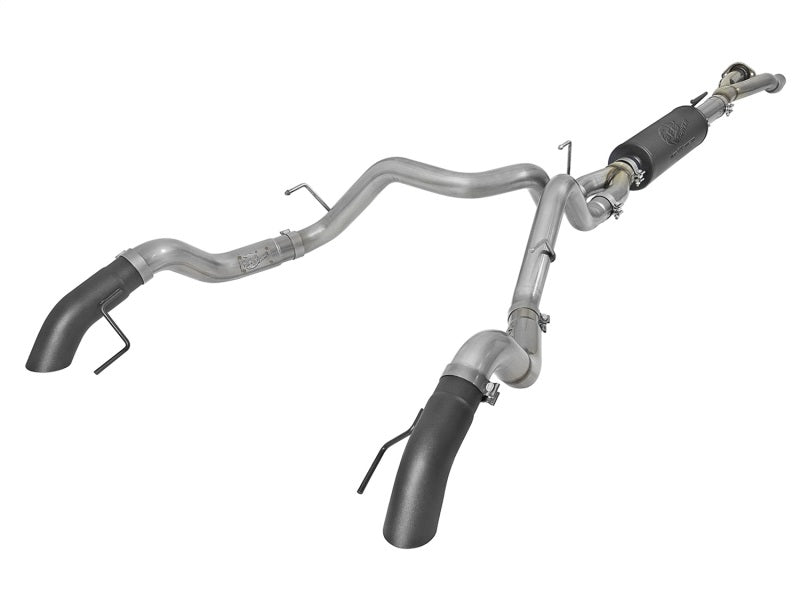 aFe MACH Force-Xp Cat-Back Exhaust w/Dual Hi-Tuck Tips Black 17-18 Ford F-150 Raptor V6-3.5L (tt) aFe Catback
