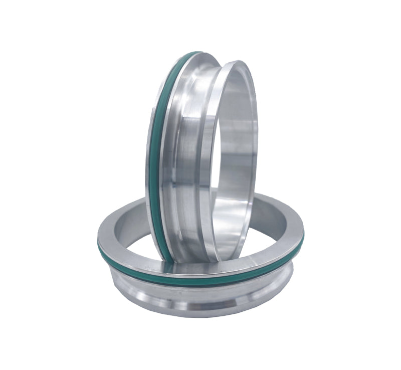 Granatelli Aluminum Dual Seal Clamp 3.0in Weld-on Ferrule Set Granatelli Motor Sports Clamps