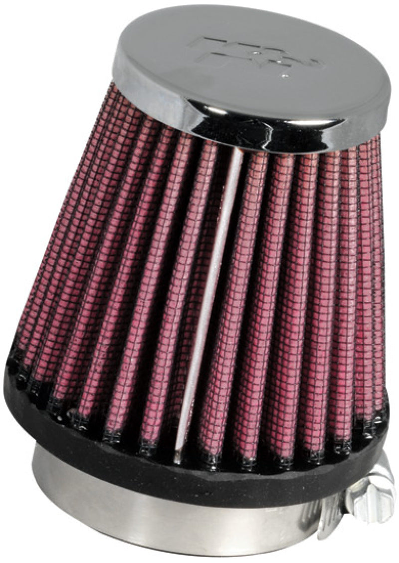 K&N Universal Chrome Filter 1 15/16 inch FLG / 3 inch Base / 2 inch Top / 3 inch Height K&N Engineering Air Filters - Universal Fit
