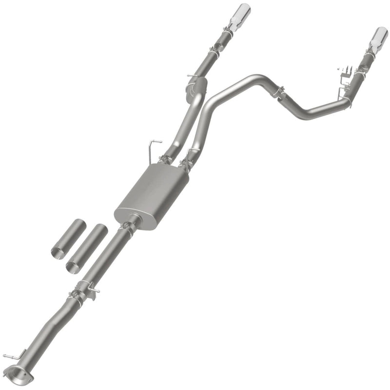 MagnaFlow Stainless Cat-Back Exhaust 2015 Chevy Silverado 2500HD 6.0L Dual Split Rear Exit 4in