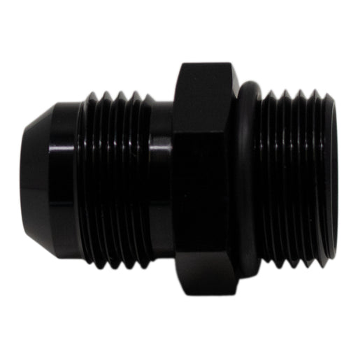 DeatschWerks 10AN ORB Male to 10 AN Male Flare Adapter (Incl O-Ring) - Anodized Matte Black DeatschWerks Fittings