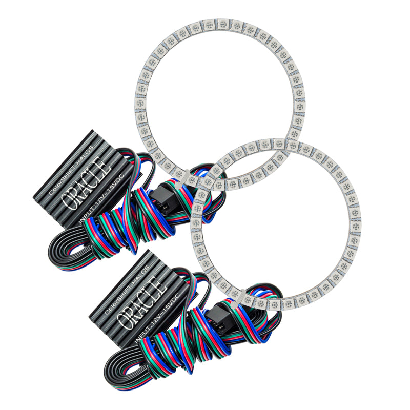 Oracle Ford Mustang 05-09 Shelby/Roush/GT500 LED Fog Halo Kit - ColorSHIFT