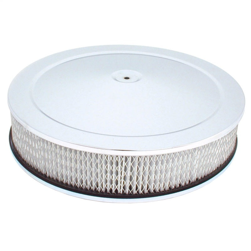 Spectre Air Cleaner 14in. x 3in. / Chrome - Paper Spectre Air Filters - Universal Fit