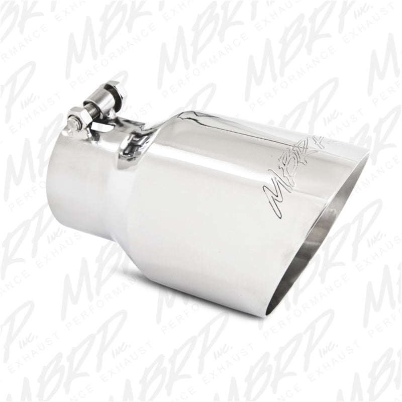 MBRP Universal Tip 4.5in O.D. Dual Wall Angled 3in inlet 8in length T304 MBRP Tips