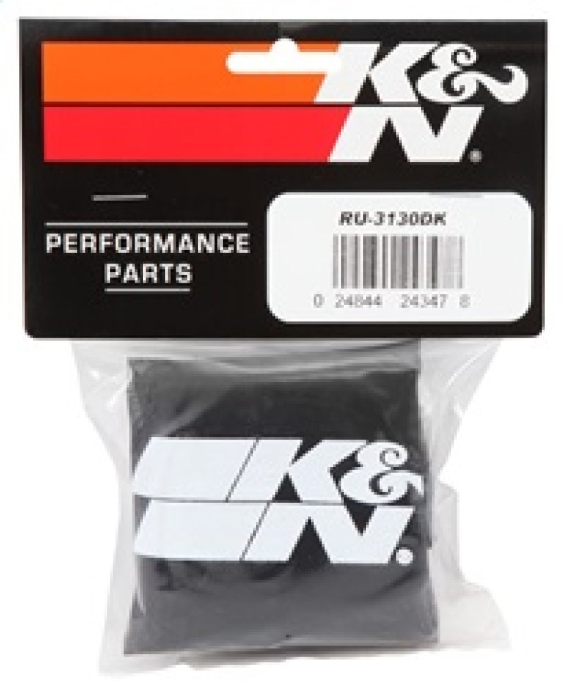 K&N Air Filter Wrap Black RU-3130 K&N Engineering Pre-Filters