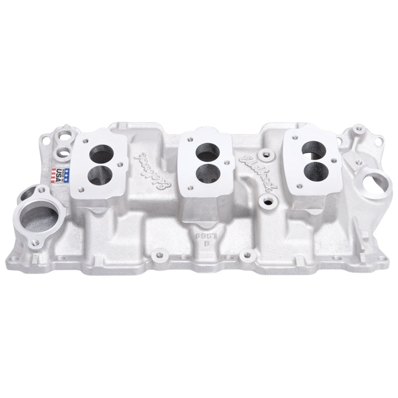 Edelbrock Manifold Vintage Series C357B 3X2 Edelbrock Intake Manifolds