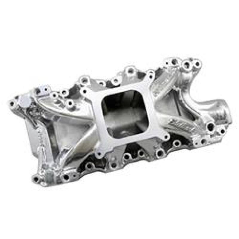 Edelbrock Intake Manifold Super Victor EFI Ford Windsor 8 2In Deck Block Polished Finish Edelbrock Intake Manifolds