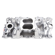 Edelbrock SBC Perf Air Gap Manifold Polished Edelbrock Intake Manifolds