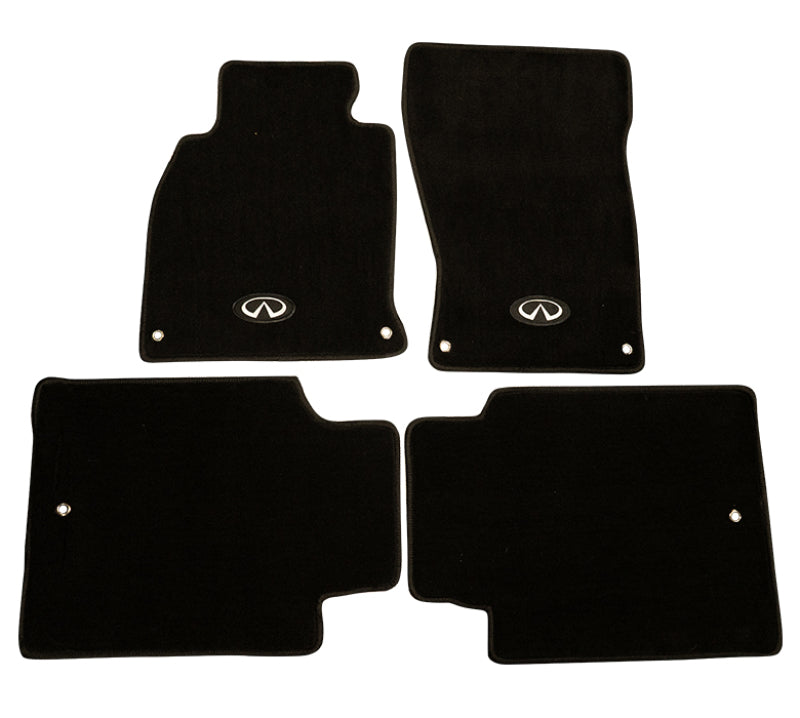 NRG Floor Mats - 13+ Infinity Q70 w/ Infiniti Emblem Logo (4 pieces) NRG Floor Mats Carpeted