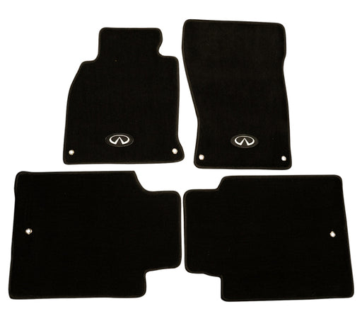 NRG Floor Mats - 13+ Infinity Q70 w/ Infiniti Emblem Logo (4 pieces) NRG Floor Mats Carpeted