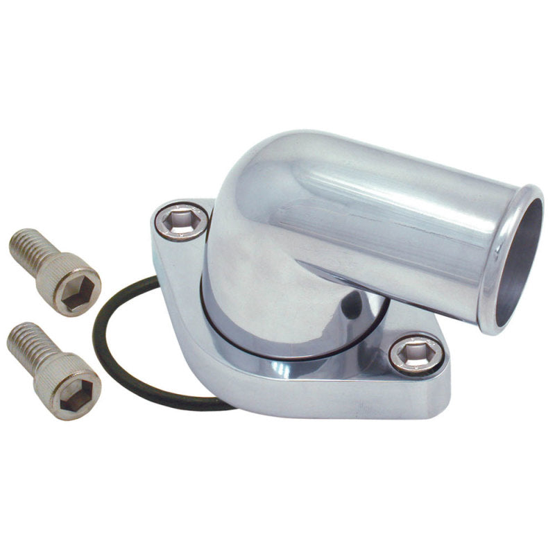 Spectre Chevy 90 Degree Swivel Water Neck - Polished Aluminum Spectre Thermostat Housings