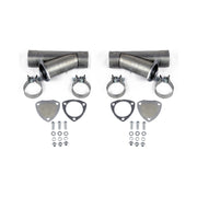 Granatelli 3.0in Aluminized Mild Steel Manual Dual Exhaust Cutout w/Slip Fit & Band Clamps Granatelli Motor Sports Exhaust Cutouts