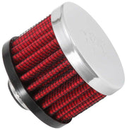 K&N Clamp On Rubber Base Crankcase Vent Filter 0.375in Flange ID x 2in OD x 1.5in Height K&N Engineering Air Filters - Universal Fit