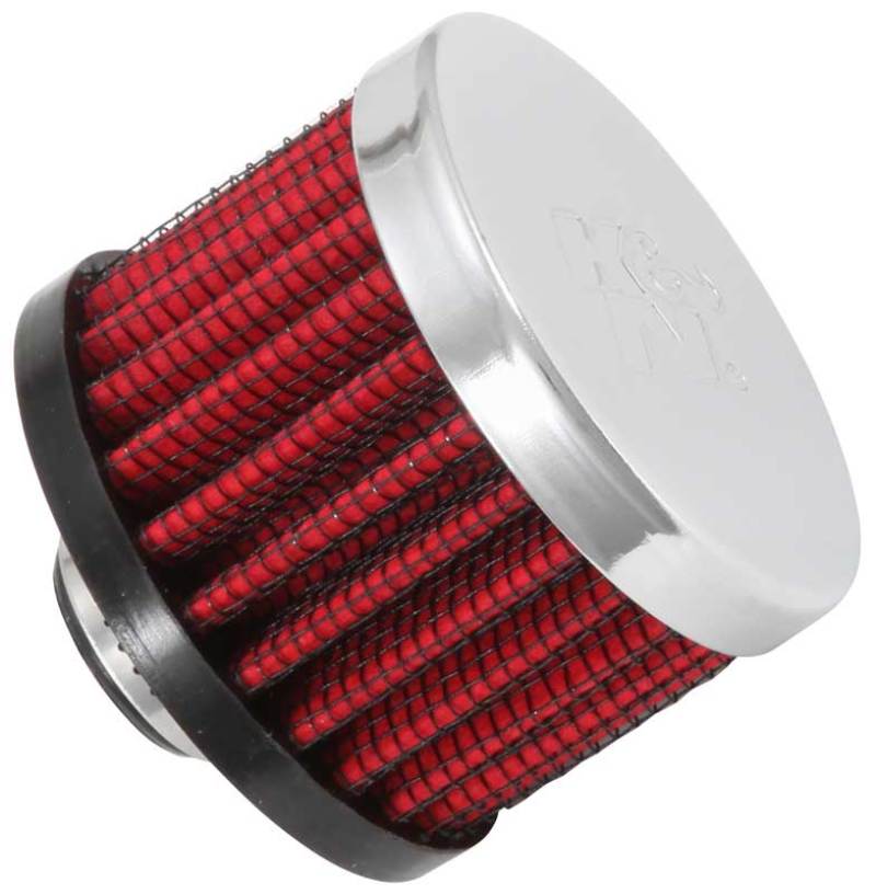 K&N Clamp On Rubber Base Crankcase Vent Filter 0.375in Flange ID x 2in OD x 1.5in Height K&N Engineering Air Filters - Universal Fit