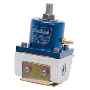 Edelbrock Fuel Pressure Regulator EFI 180 GPH 35-90 PSI -6 In/Out -6 Return Blue/Clear Edelbrock Fuel Pressure Regulators
