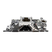 Edelbrock Chevy SB Victor Jr. 23 Degree Intake Manifold - Chrome Plasma Finish Edelbrock Intake Manifolds