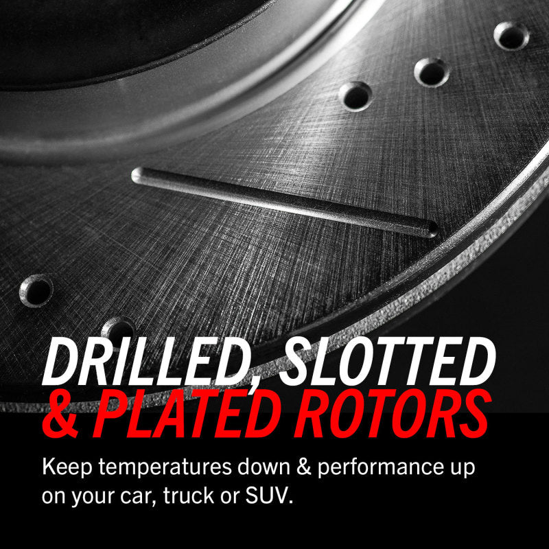 Power Stop 06-13 Chevrolet Corvette Rear Evolution Drilled & Slotted Rotors - Pair PowerStop Brake Rotors - Slot & Drilled