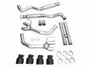 AWE 2024 Ford Mustang Dark Horse S650 RWD Track Edition Catback Exhaust w/ Quad Diamond Black Tips AWE Tuning Catback