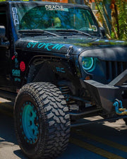 Oracle 7in High Powered LED Headlights - Black Bezel - ColorSHIFT - BC1 ORACLE Lighting Headlights