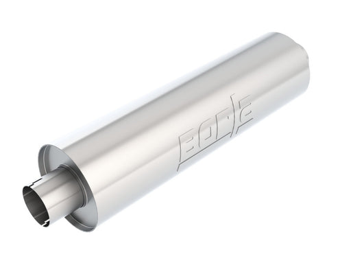 Borla Heavy Duty (Truck) Muffler - 3in Center-Center 24in x 6.75in Round (Notched) Borla Muffler