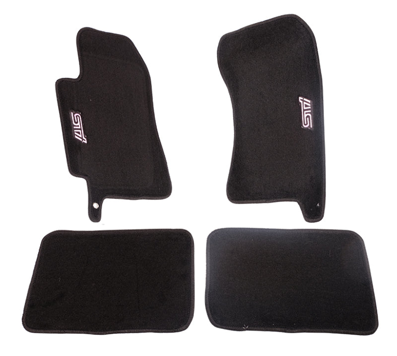 NRG Floor Mats - 04-07 Subaru WRX STI (STi Logo) - 4pc. NRG Floor Mats Carpeted