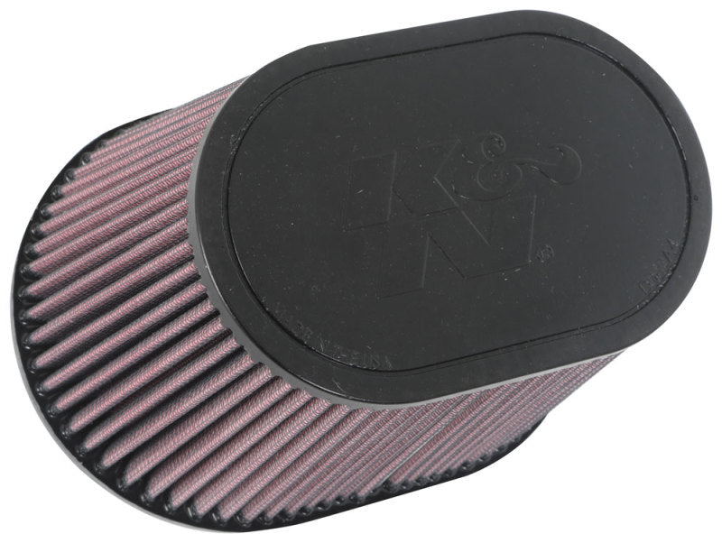 K&N Universal Rubber Filter 6.25in x 4in Oval FLG / 7.375in x 5.5in Base / 6.25in x 4in Top / 5in H K&N Engineering Air Filters - Universal Fit