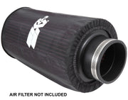 K&N Universal Round Tapered Filter Wrap - Black - 6in Base ID x 4.625in Top ID x 9in Height K&N Engineering Pre-Filters