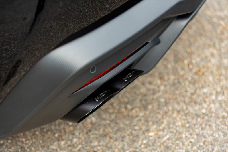 MBRP 15-24 Ford Mustang T304 SS 4in OD / 6.5in Length Quad Tip Cover Kit - Black Tip MBRP Tips