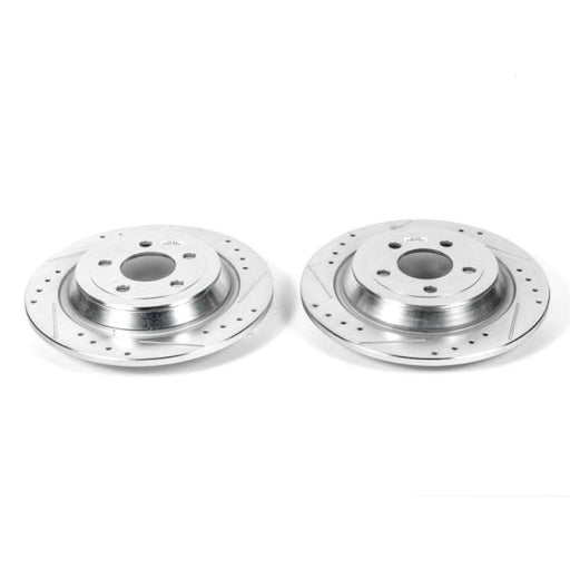 Power Stop 15-17 Ford F-150 Rear Evolution Drilled & Slotted Rotors - Pair PowerStop Brake Rotors - Slot & Drilled