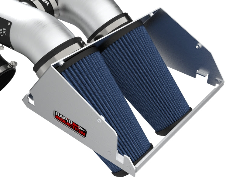 aFe Rapid Induction Pro 5R Cold Air Intake System Brushed 21-22 Ford F-150 Raptor V6-3.5L (tt) aFe Cold Air Intakes