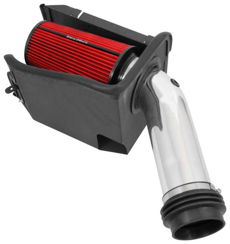 Spectre 94-97 Ford SD 7.3L DSL Air Intake Kit - Polished w/Red Filter Spectre Cold Air Intakes