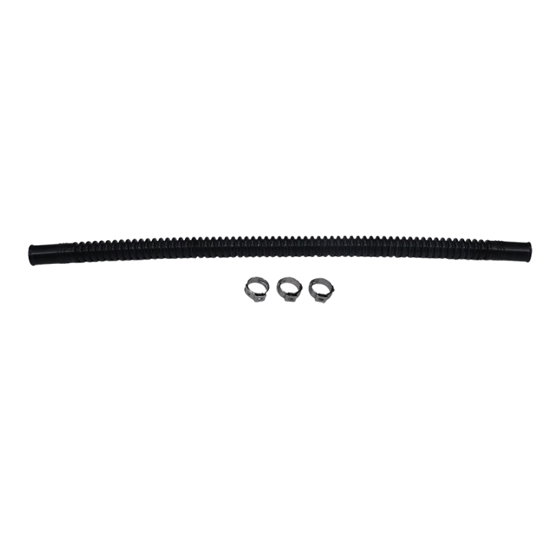 DeatschWerks Convoluted Tubing 300mm Length x 10mm ID Side 1 x 10mm ID Side 2 - Black DeatschWerks Fuel Lines