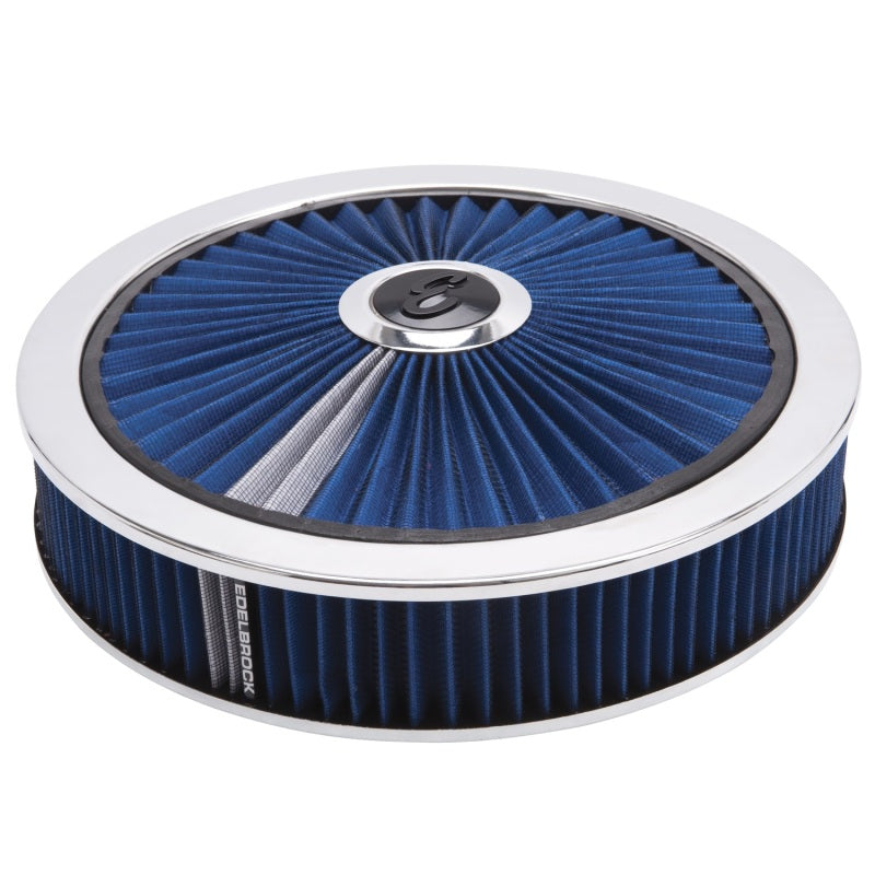 Edelbrock Air Cleaner Pro-Flo High-Flow Series Round Filtered Top 14In Dia X 3 125In Edelbrock Air Filters - Universal Fit