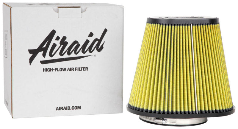 Airaid Universal Air Filter - Cone 6in FLG x 10-3/4x7-3/4in B x 7x4in T x 9in H - Synthaflow Airaid Air Filters - Universal Fit