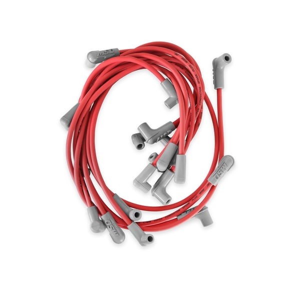 SB Chevy Super Conductor Spark Plug Wire Set for use with pn 8541 Crab Cap 30479 MSD Autoparts
