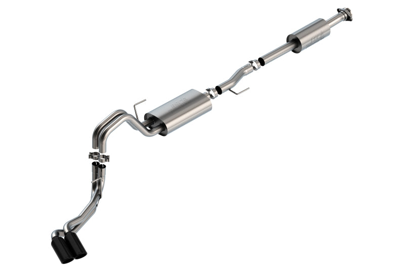 Borla F-150 2021 2.7L/3.5L 4dr CC SB EC STB Lar/KingR/Plnm/LTD 3/2.25 DSE CB Touring BLK CHR Tips Borla Catback