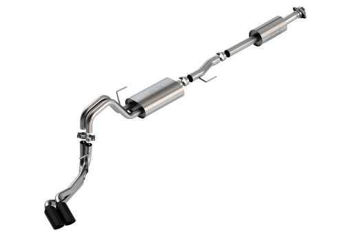 Borla F-150 2021 2.7L/3.5L 4dr CC SB EC STB Lar/KingR/Plnm/LTD 3/2.25 DSE CB Touring BLK CHR Tips Borla Catback