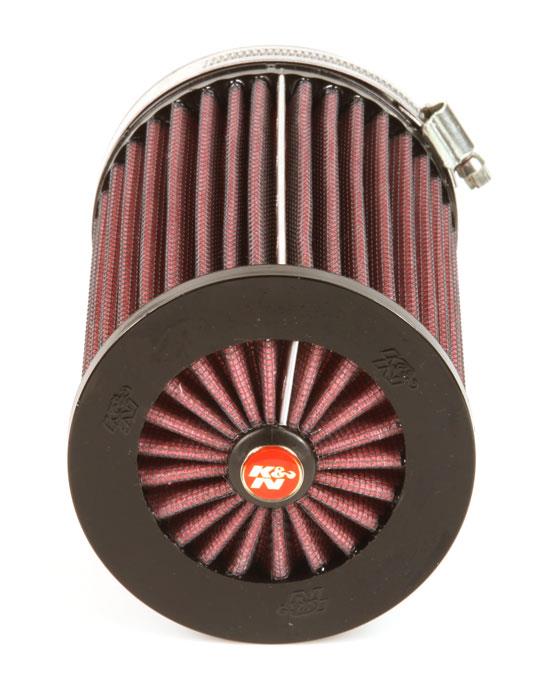 K&N Universal X-Stream Clamp-On Round Air Filter 3.531in Flg ID/4in OD/5.969in H K&N Engineering Air Filters - Universal Fit