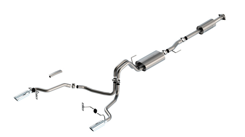 Borla F-150 2021 2.7L/3.5L 4dr CC SB EC STB Lari/King R/Plinum/LTD 3/2.25 SRE CB Touring CHR Tips Borla Catback